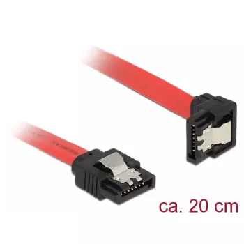 SATA kábel DeLOCK 83977 0,2 m čierny červený