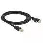 Sieťový kábel DeLOCK 85668 RJ-45 Cat6 2m čierny