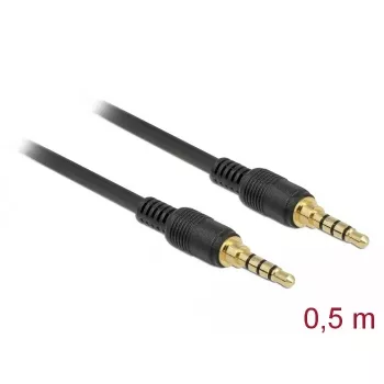 Audio kábel DeLOCK 85592 0,5 m 3,5 mm čierny