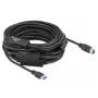 USB kábel DeLOCK 85382 USB 3.2 Gen 1 20 m USB A USB B čierny