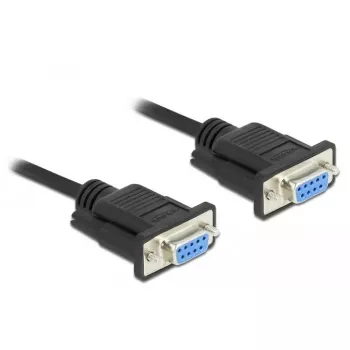 Sériový kábel RS-232 D-Sub 9 konektor samica na konektor samica null modem DeLOCK 87516