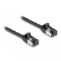 Sieťový kábel DeLOCK RJ45 kábel konektor samec na konektor samec Cat.8.1 flexibilný 0,5 m čierny