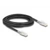 Sieťový kábel DELOCK 80257 — Cat6a S/FTP (S-STP), RJ-45 na RJ-45, 3 m, čierny