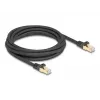 Sieťový kábel DeLOCK RJ45 Cat.6A 3 m čierny