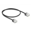 Sieťový kábel DeLOCK RJ45 Cat.6 UTP 0,5 m čierny