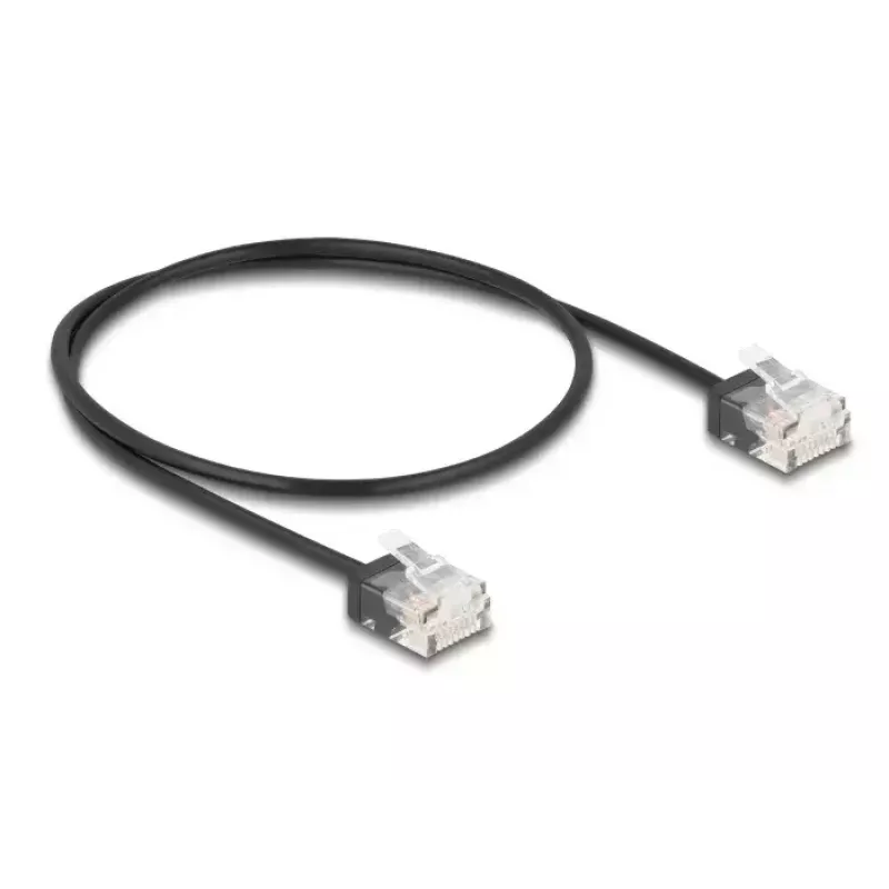 Sieťový kábel DeLOCK RJ45 Cat.6 UTP 0,5 m čierny