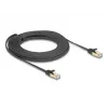 Sieťový kábel DeLOCK RJ45 plochý 10 m Cat6A čierny