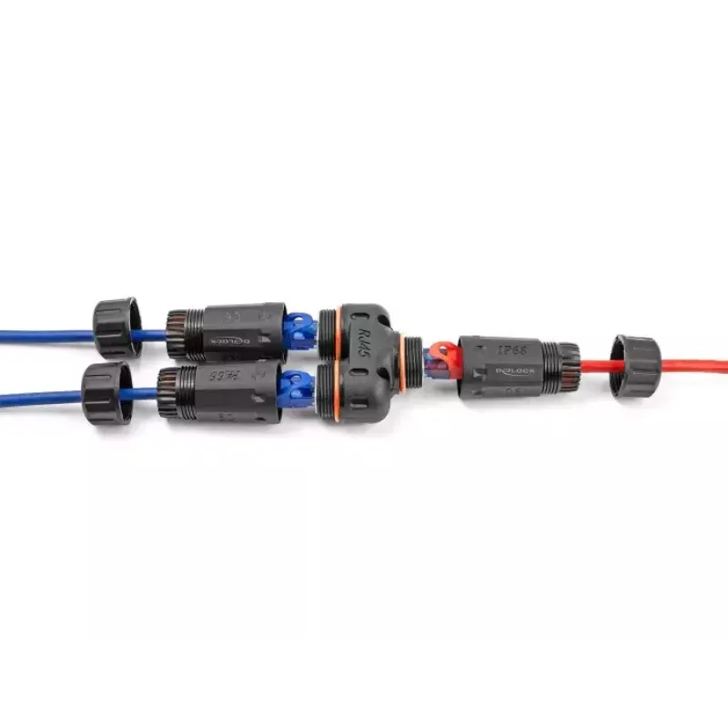 Sieťový kábel DeLOCK 88143 Y adaptér RJ45 na 2 x RJ45 Cat.6 čierny