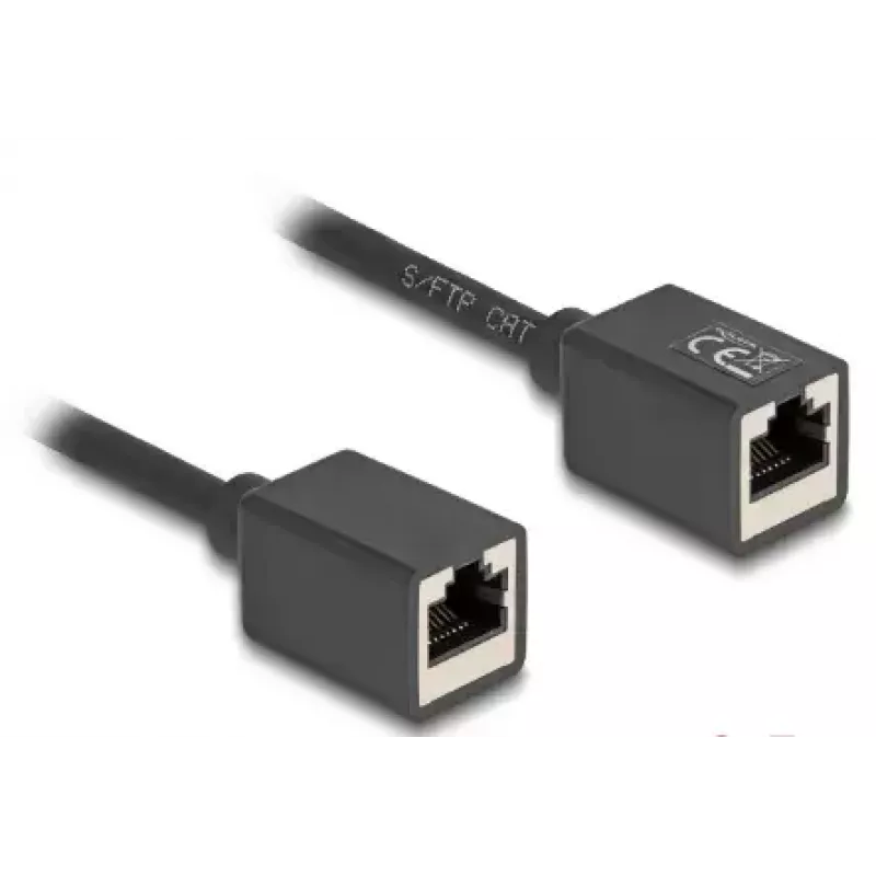 Sieťový kábel DeLOCK 90324 RJ-45 Cat6a 0,5 m čierny