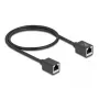 Sieťový kábel DeLOCK 90324 RJ-45 Cat6a 0,5 m čierny