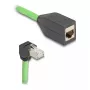 Sieťový kábel DeLOCK 80888 RJ-45 Cat6a 5 m čierny zelený