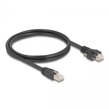 DeLOCK Kábel RJ45 konektor samec na RJ45 konektor samec 1 m Cat.6A S/FTP čierny