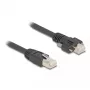 DeLOCK Kábel RJ45 konektor samec na RJ45 konektor samec 1 m Cat.6A S/FTP čierny