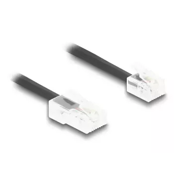DeLOCK Telefónny kábel 1 m čierny 88442 RJ-11 RJ-45