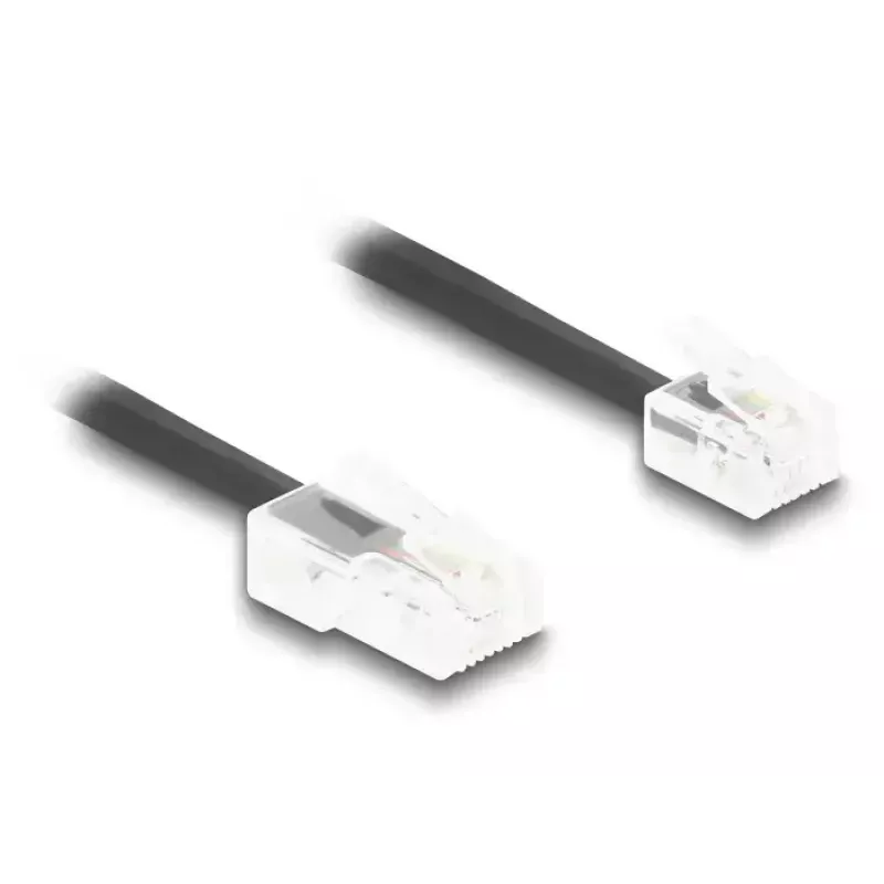 DeLOCK Telefónny kábel 1 m čierny 88442 RJ-11 RJ-45