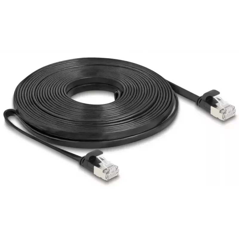 Sieťový kábel DeLOCK 81169 RJ-45 Cat6a 10 m čierny