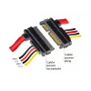 SATA kábel DeLOCK 83804 1 m SATA 22-pólový čierny červený žltý