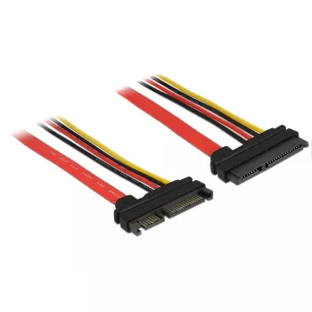 SATA kábel DeLOCK 83804 1 m SATA 22-pólový čierny červený žltý