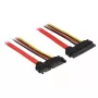 SATA kábel DeLOCK 83804 1 m SATA 22-pólový čierny červený žltý
