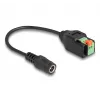 DeLOCK DC 2,1 x 5,5 mm jack na 2-pólovú svorkovnicu adaptér 15 cm