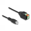 DeLOCK RCA konektor samec na svorkovnicový adaptér 15 cm 2-pólový