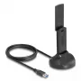 DeLOCK Wi-Fi 6E Dual Band WLAN USB adaptér AX3000 1201 Mbps
