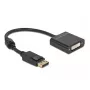 Adaptér DisplayPort 1.2 konektor samec na DVI konektor samica 4K aktívny DeLOCK 63482