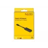 DeLOCK 66246 káblový adaptér RJ-45 USB C čierny 0,09 m