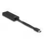 DeLOCK 66246 káblový adaptér RJ-45 USB C čierny 0,09 m