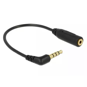 Audiokábel DeLOCK 0,175 m 3,5 mm/2,5 mm čierny