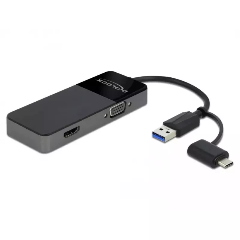 Dokovacia stanica pre notebook DeLOCK 64085 USB 3.2 Gen 1 Type-A čierna