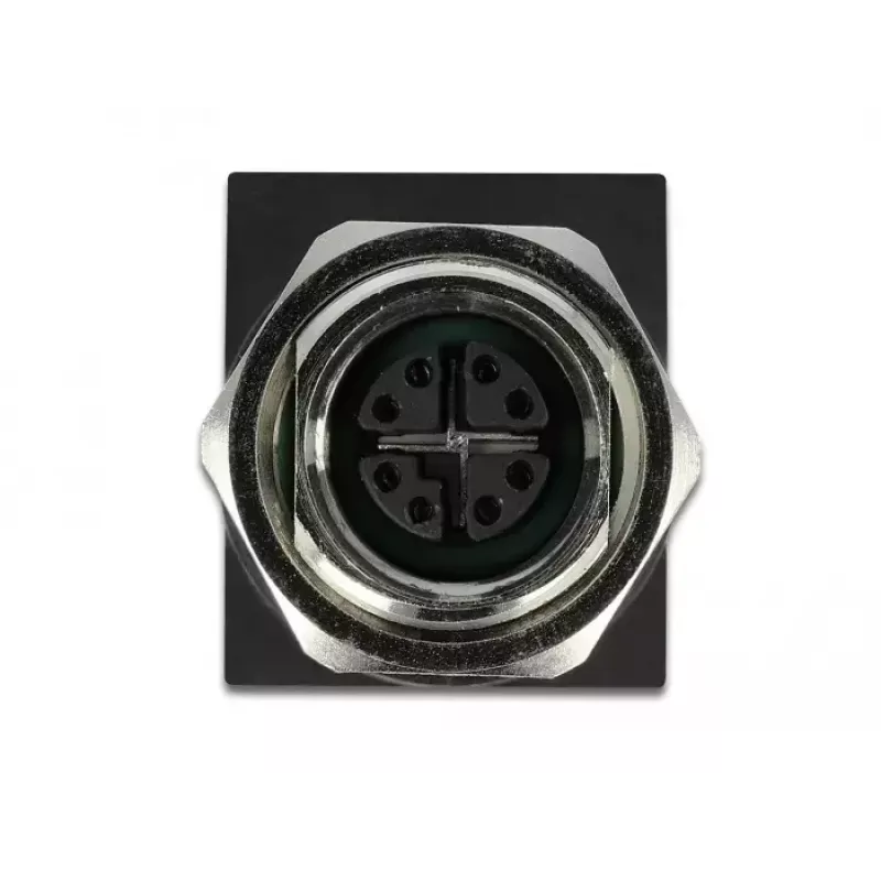 Káblový gender changer DeLOCK 66316 M12 RJ45 čierny