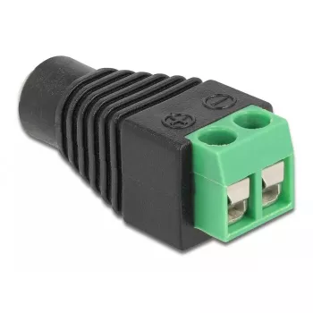 Adaptér DC 1,35 x 3,5 mm konektor samica na 2-pólovú svorkovnicu DeLOCK 66730