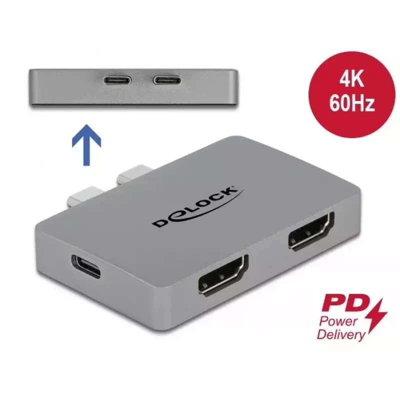 Dual-HDMI adaptér DeLOCK 64123 pre MacBook