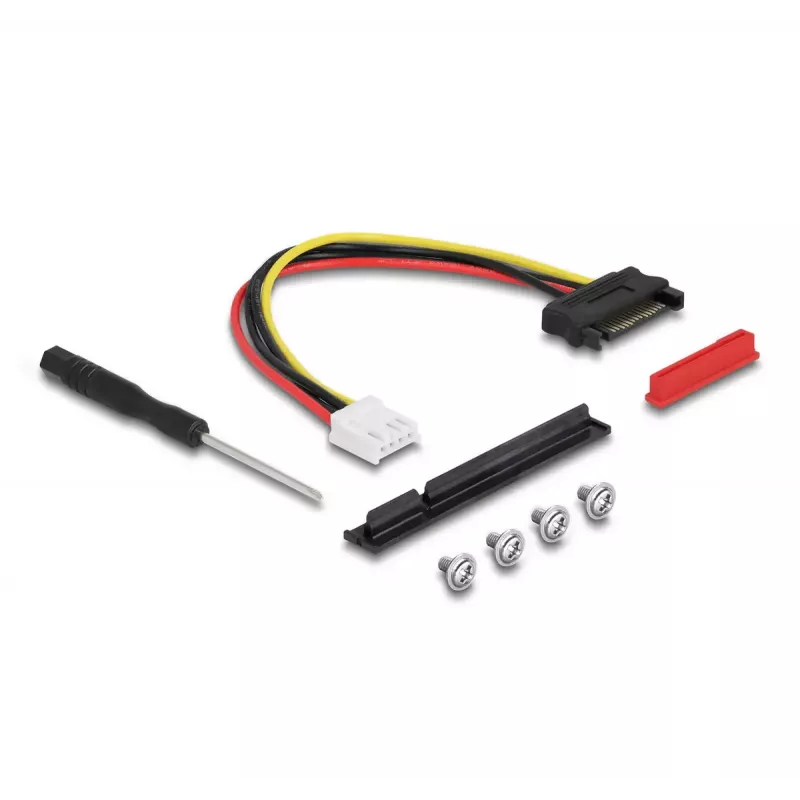 DeLOCK M.2 Key A+E na PCIe x8 NVMe adaptér zahnutý s 20 cm káblom