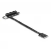 DeLOCK M.2 Key A+E na PCIe x8 NVMe adaptér zahnutý s 20 cm káblom