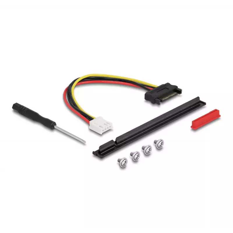 DeLOCK M.2 Key A+E na PCIe x16 NVMe adaptér zahnutý s 20 cm káblom