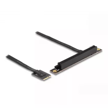 DeLOCK M.2 Key A+E na PCIe x16 NVMe adaptér zahnutý s 20 cm káblom