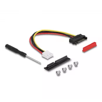 DeLOCK M.2 Key A+E na PCIe x4 NVMe adaptér zahnutý s 20 cm káblom