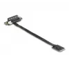 DeLOCK M.2 Key A+E na PCIe x4 NVMe adaptér zahnutý s 20 cm káblom