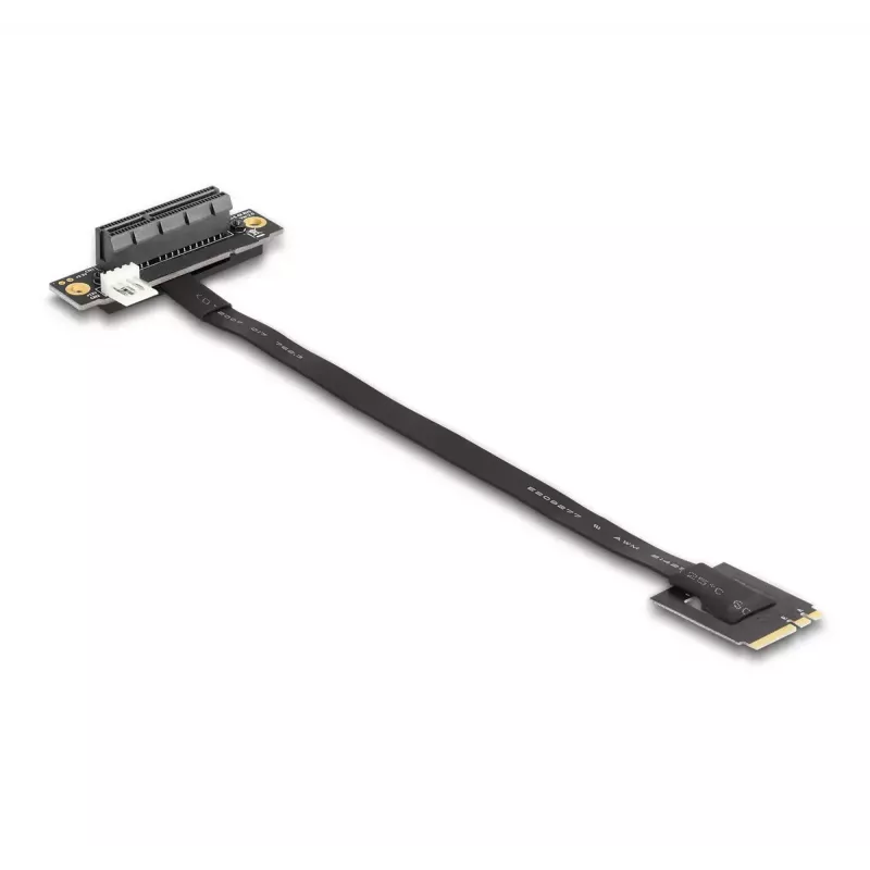 DeLOCK M.2 Key A+E na PCIe x4 NVMe adaptér zahnutý s 20 cm káblom
