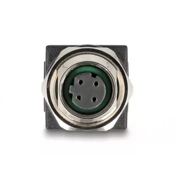 DeLOCK M12 adaptér D-kódovaný 4-pinový samica na RJ45 samica rovný