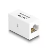 Delock 88134 Adaptér RJ45 samica na RJ45 samicu, Cat.6A UTP, biely