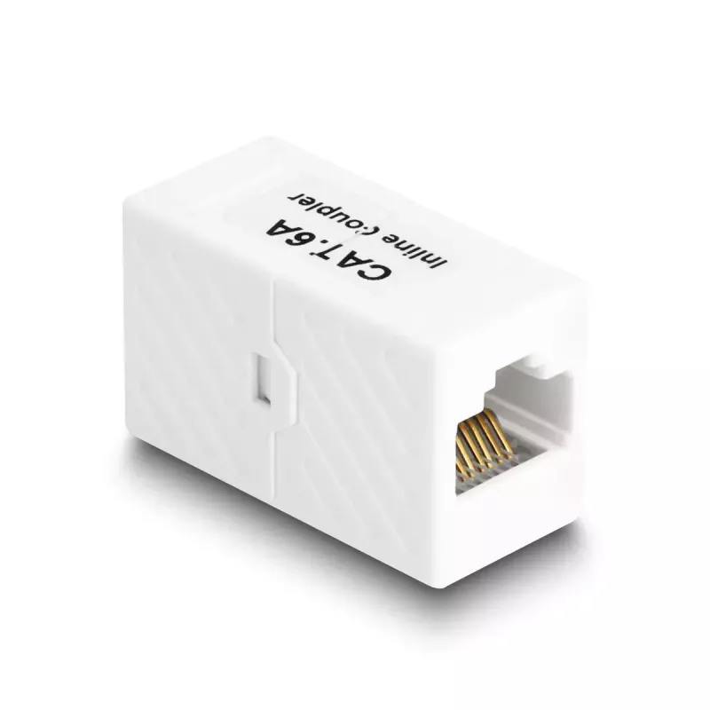 Delock 88134 Adaptér RJ45 samica na RJ45 samicu, Cat.6A UTP, biely