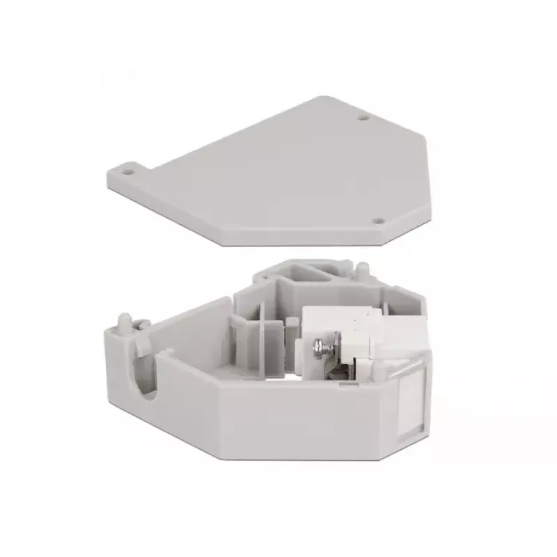 Keystone modul DELOCK 87159, sivý/biely, samica, svorkový spoj, 60,1 × 59,4 × 21,6 mm
