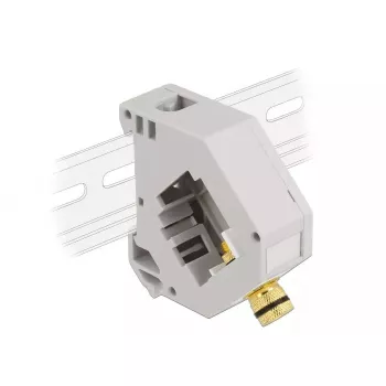 Keystone modul DELOCK 87162 — svorka na svorku, sivá/biela, 60,1 × 59,4 × 21,6 mm