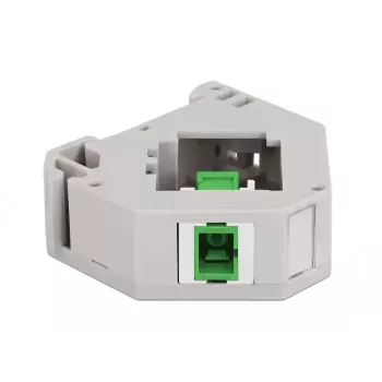 Keystone modul DELOCK 87165 — SC na SC adaptér, zelený/sivý/biely, 60,1×59,4×21,6 mm