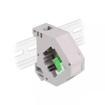 Keystone modul DELOCK 87165 — SC na SC adaptér, zelený/sivý/biely, 60,1×59,4×21,6 mm