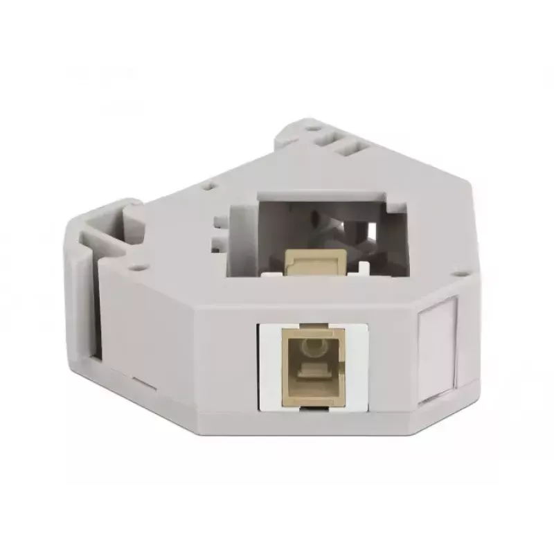 Keystone modul DELOCK 87167 — SC na SC adaptér, sivý, 60,1×59,4×21,6 mm