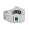 Delock 87173 Adaptér Keystone SC Simplex na SC Simplex pre DIN lištu, akvamarínový